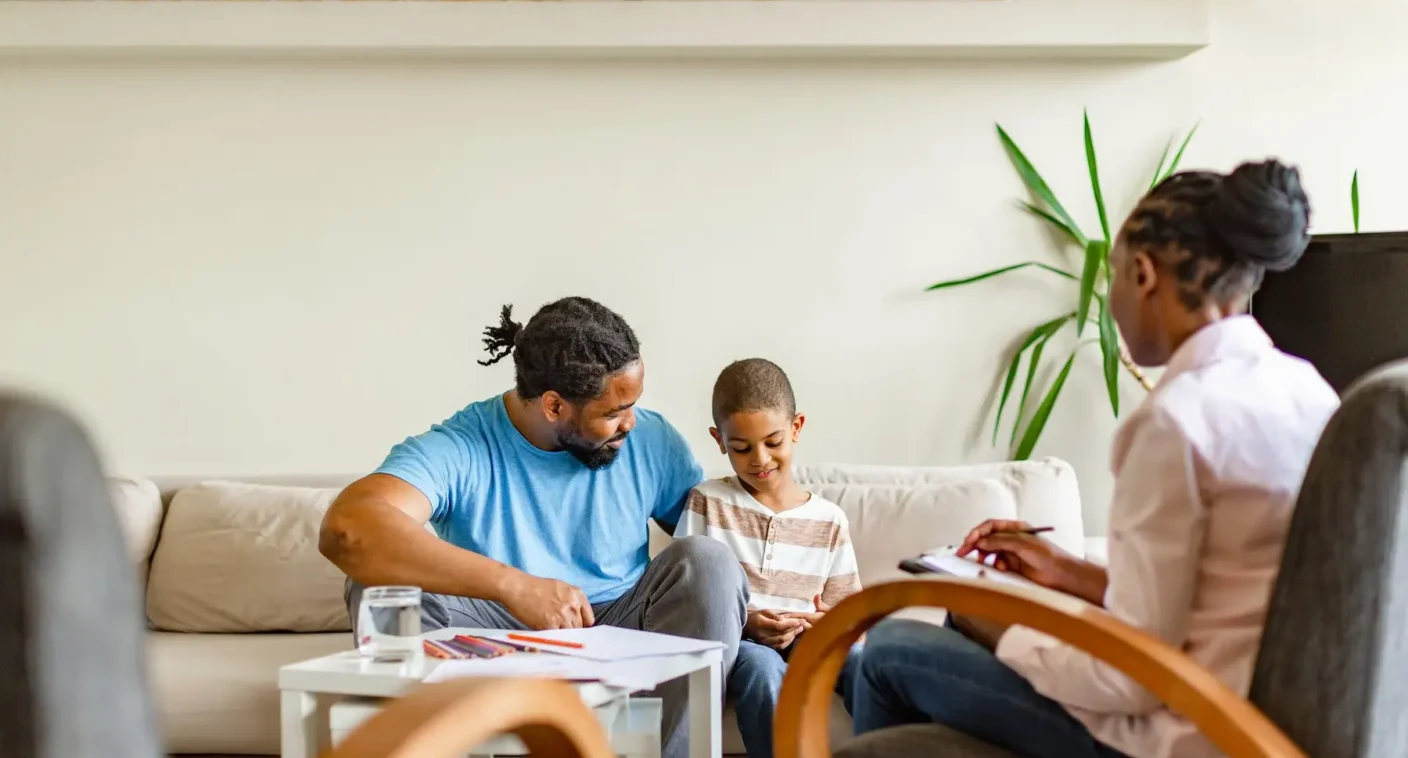 Family therapy session for a middle school student in Kennett Square, PA